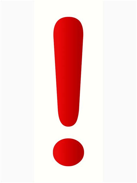The exclamation point is used to display strong emotions. . Red exclamation point facebook story